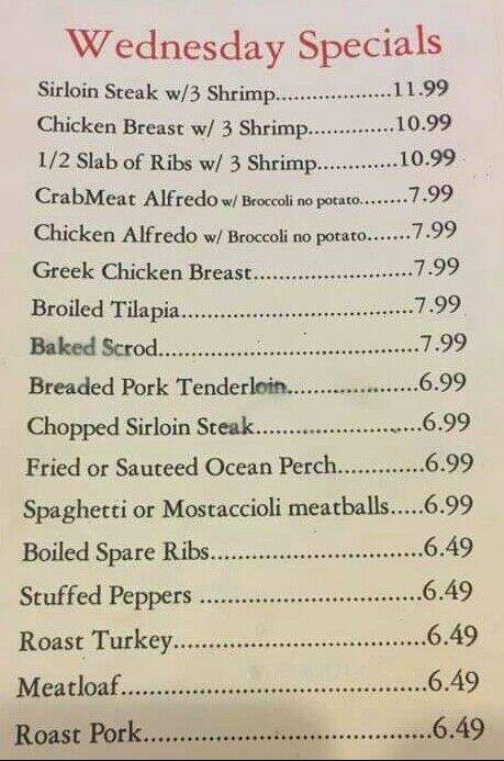 Sun Rise Restaurant - Whiting, IN menu_pic