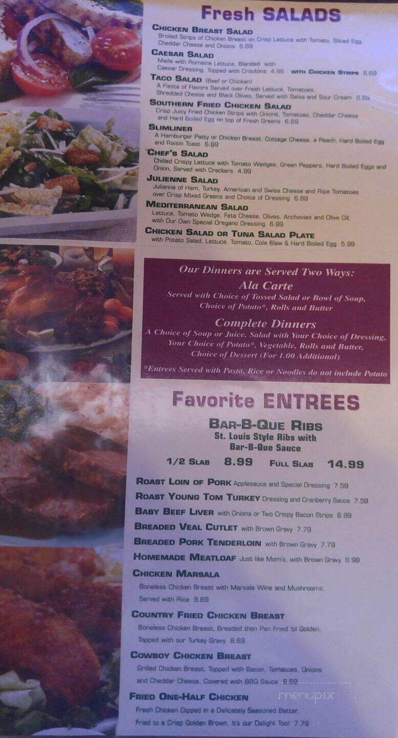 Sun Rise Restaurant - Whiting, IN menu_pic