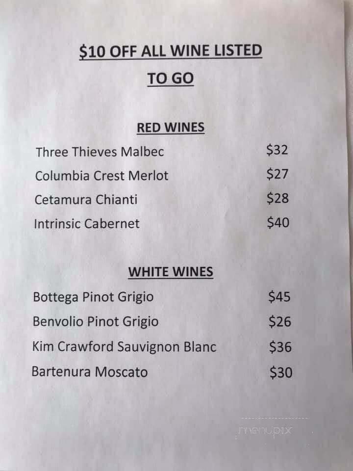 Trattoria Enzo - La Porte, IN menu_pic