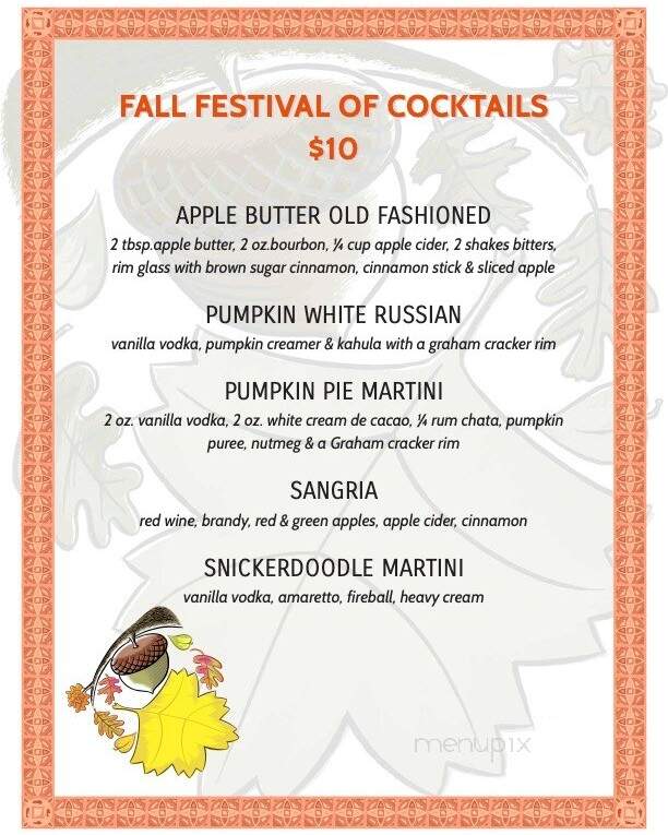 Slowdown Grillpub - Aston, PA menu_pic