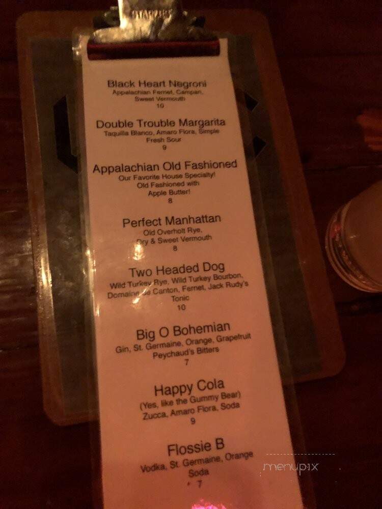 Double Crown - Asheville, NC menu_pic