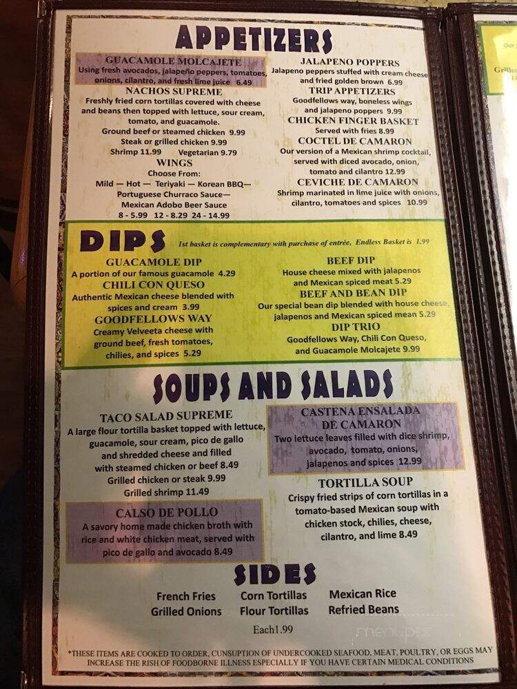 The Blue Iguana Bar And Grill - Columbus, GA menu_pic
