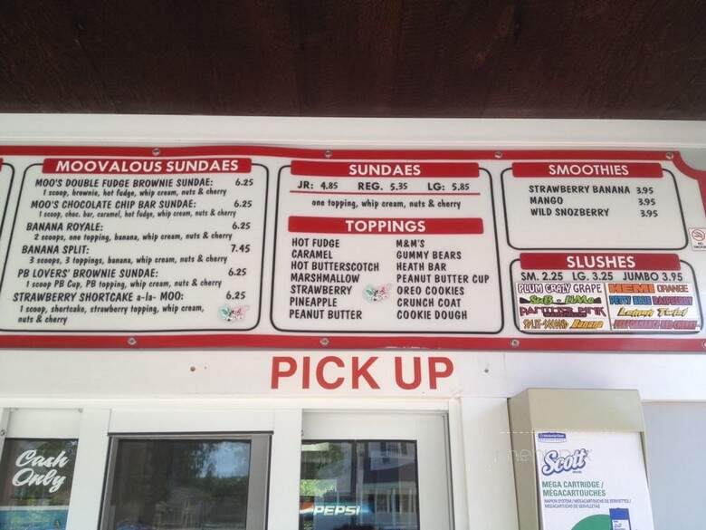 Moo's Place Homemade Ice Cream - Derry, NH menu_pic