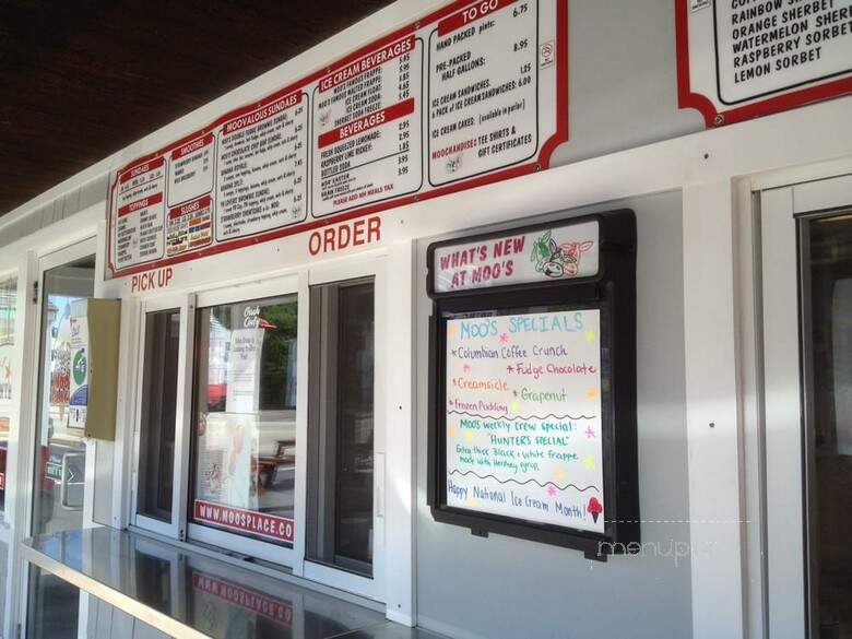 Moo's Place Homemade Ice Cream - Derry, NH menu_pic