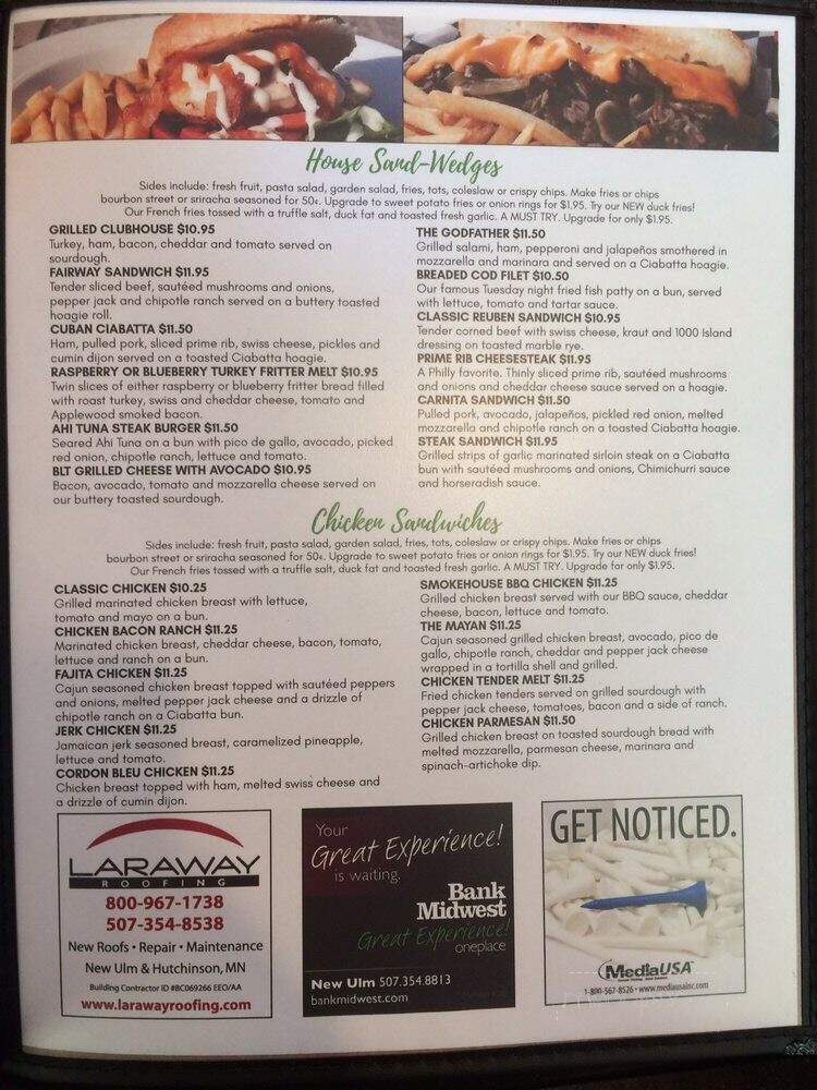The Cottonwood Grill - New Ulm, MN menu_pic