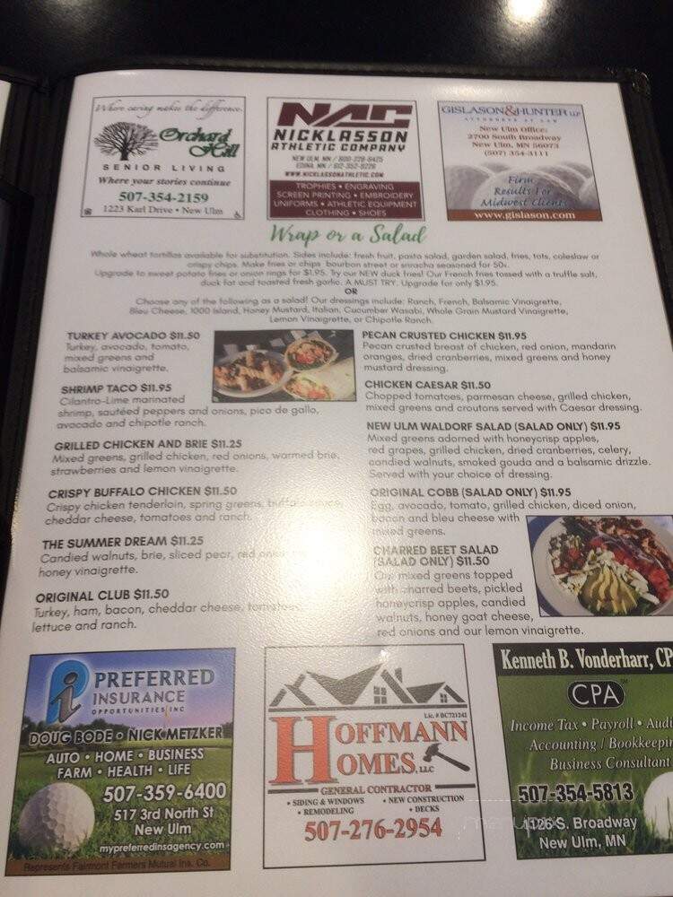 The Cottonwood Grill - New Ulm, MN menu_pic
