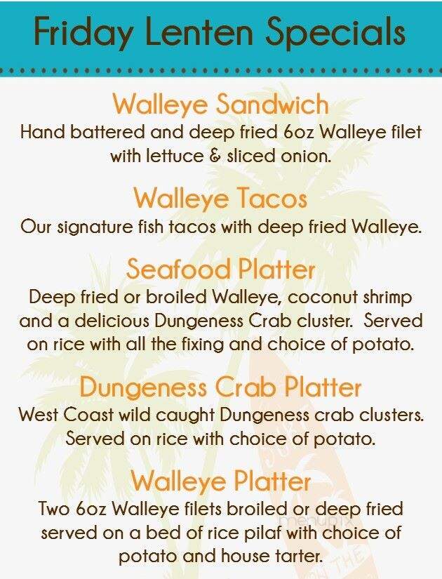 Beach Bums Bar & Eatery - Battle Lake, MN menu_pic