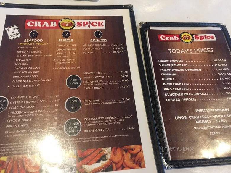 Crab & Spice - Woodridge, IL menu_pic