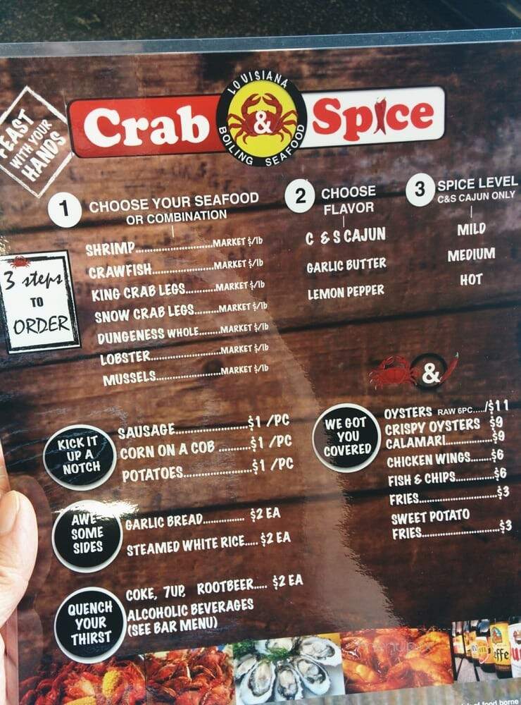 Crab & Spice - Woodridge, IL menu_pic