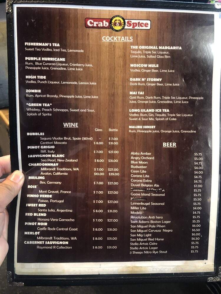 Crab & Spice - Woodridge, IL menu_pic