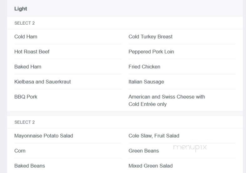 Mother's Catering Service - Wood River, IL menu_pic