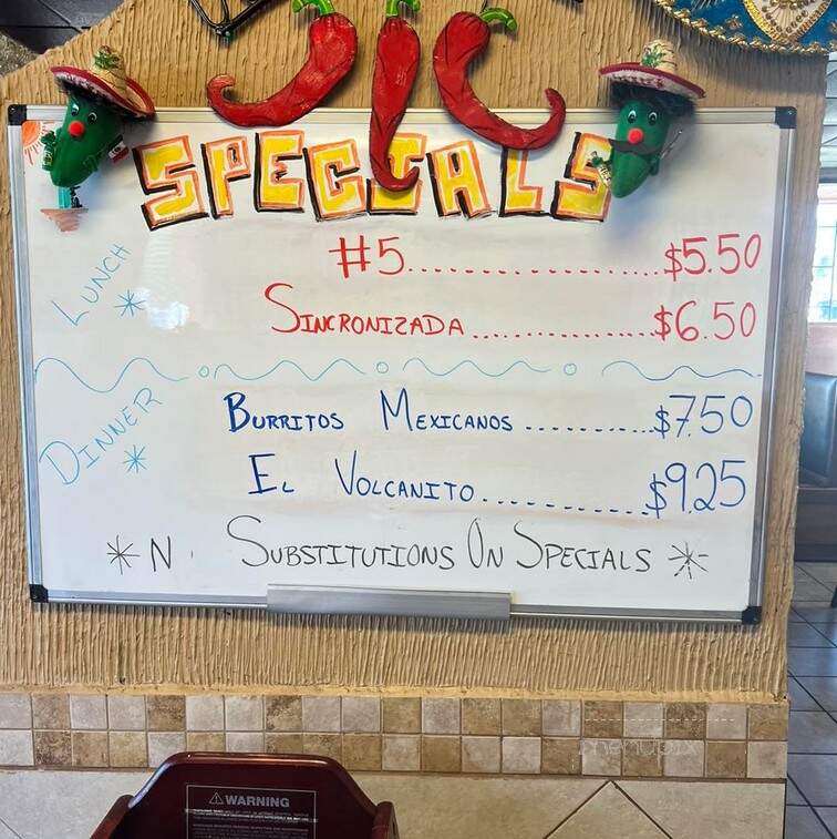 Habaneros Mexican Grill - Joplin, MO menu_pic