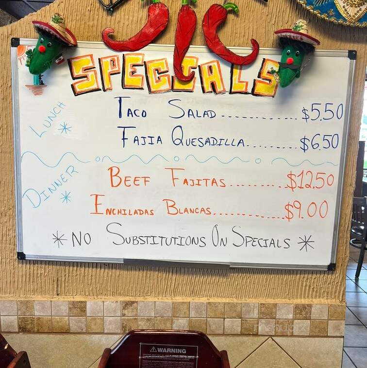 Habaneros Mexican Grill - Joplin, MO menu_pic