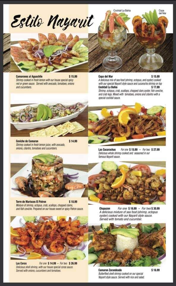 Mariscos La Marea - Irving, TX menu_pic