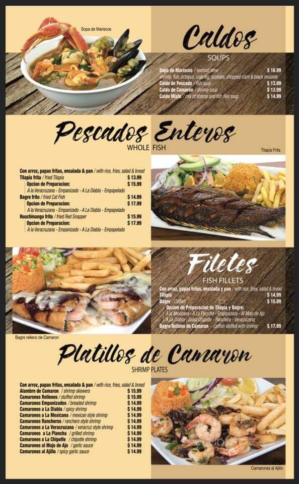 Mariscos La Marea - Irving, TX menu_pic