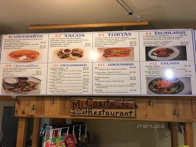 Mi Casita Restaurant & Bakery - Denver, CO menu_pic