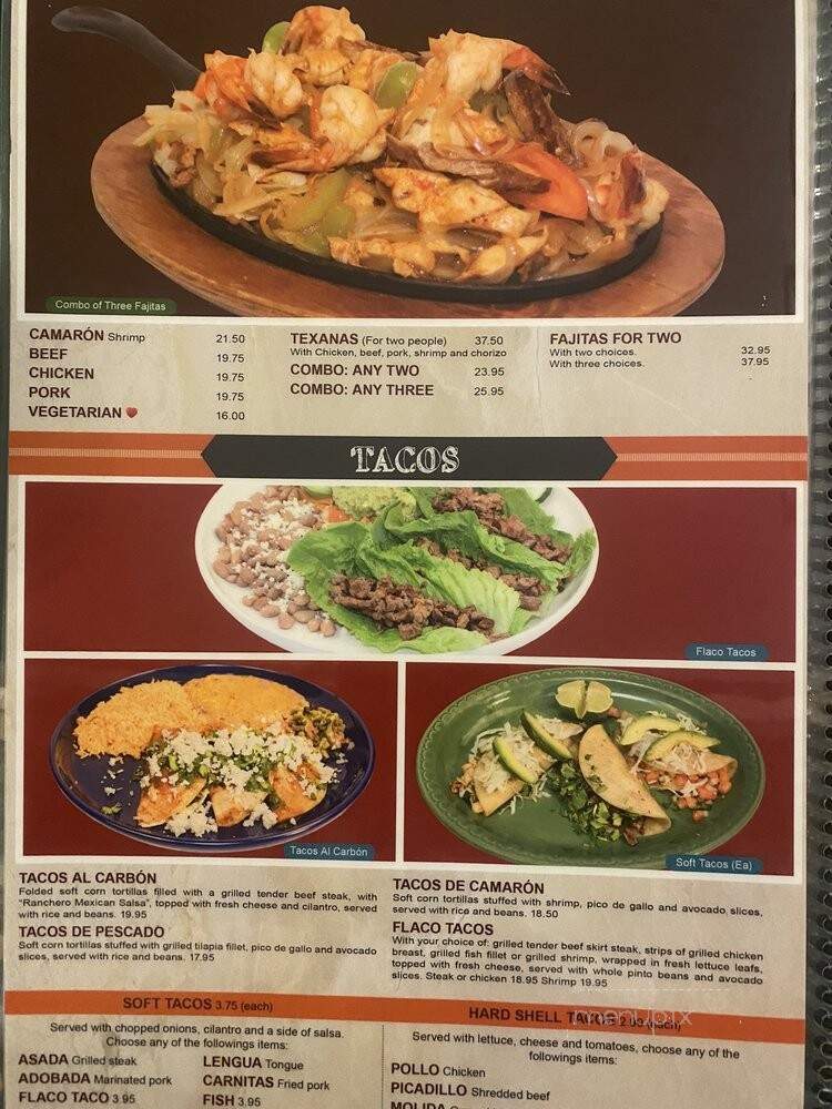 Hacienda Guadalajara - Cheyenne, WY menu_pic