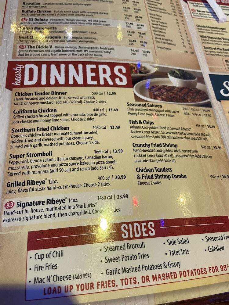 Bubba's 33 - Colorado Springs, CO menu_pic