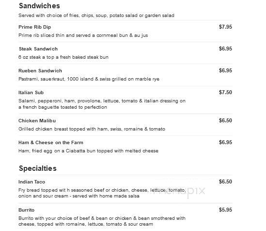 Mylo's - Greybull, WY menu_pic