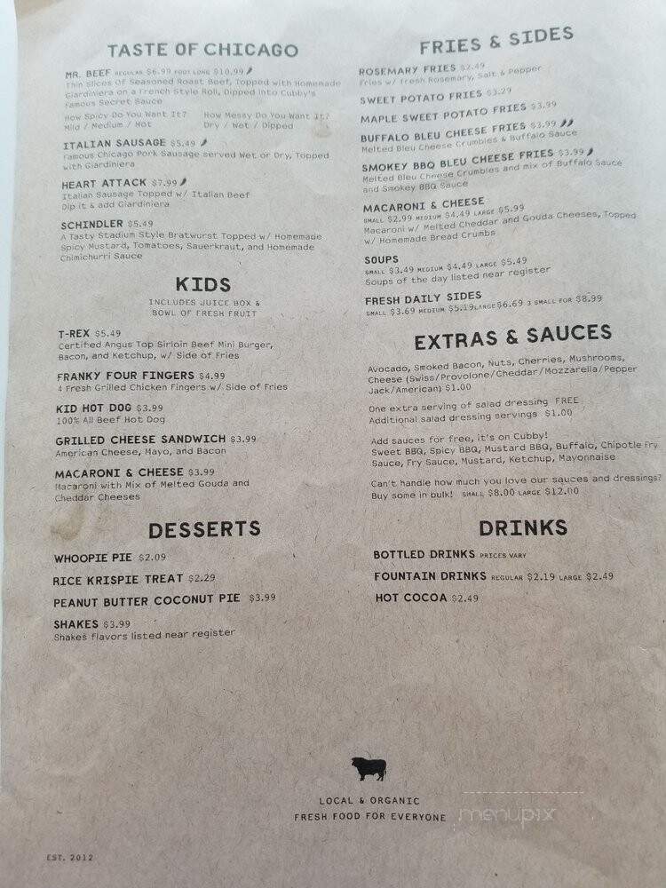 Cubby's - Spanish Fork, UT menu_pic