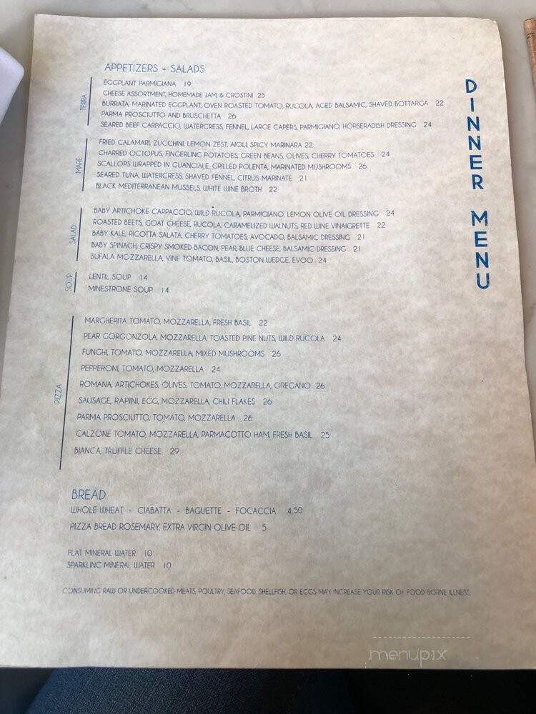Vespaio - Los Angeles, CA menu_pic