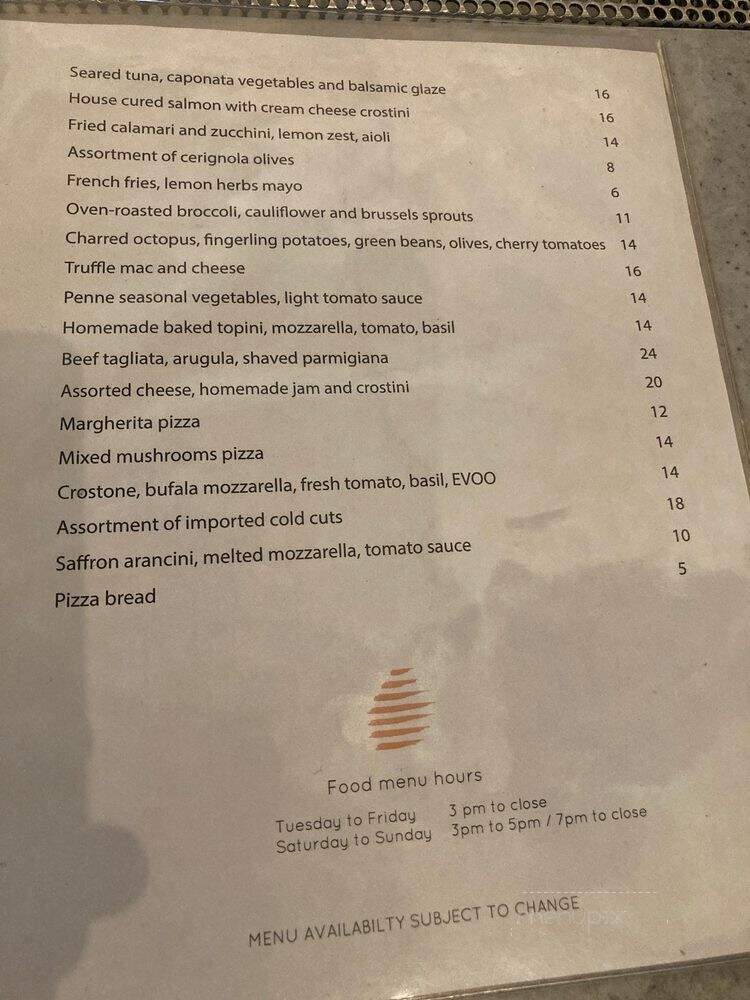 Vespaio - Los Angeles, CA menu_pic