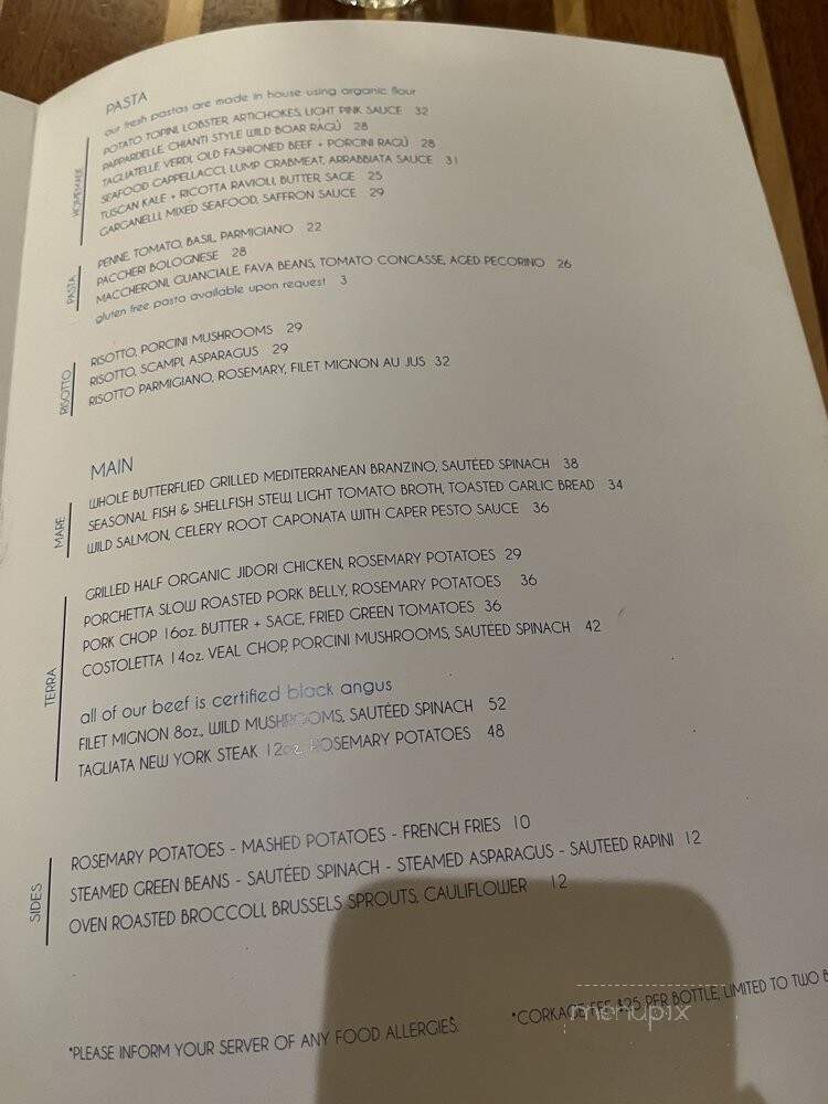 Vespaio - Los Angeles, CA menu_pic