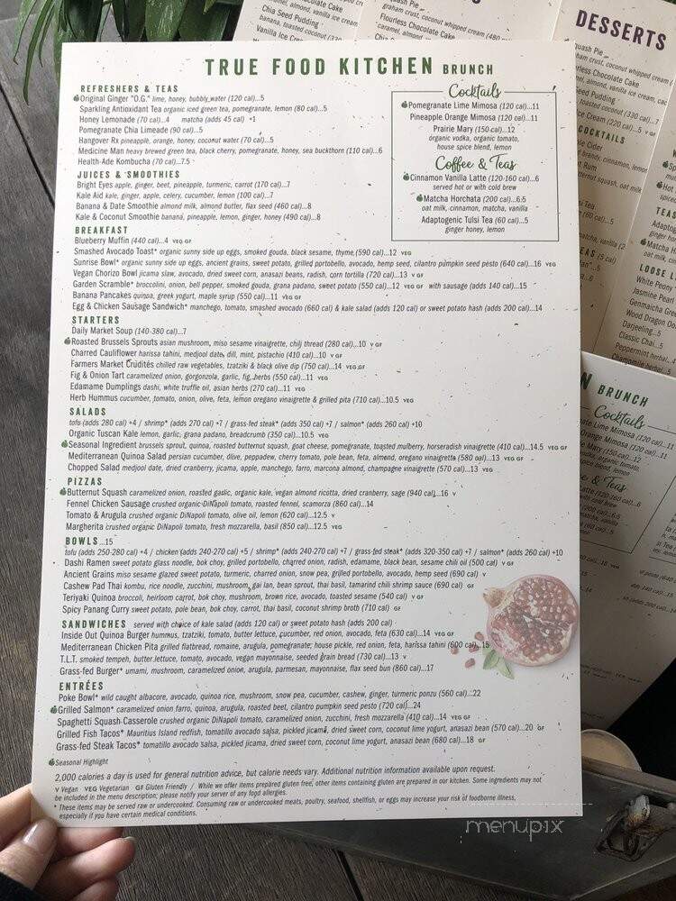 True Food Kitchen - El Segundo, CA menu_pic