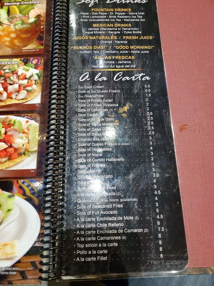 El Pescador Bar & Grill Montebello - Montebello, CA menu_pic