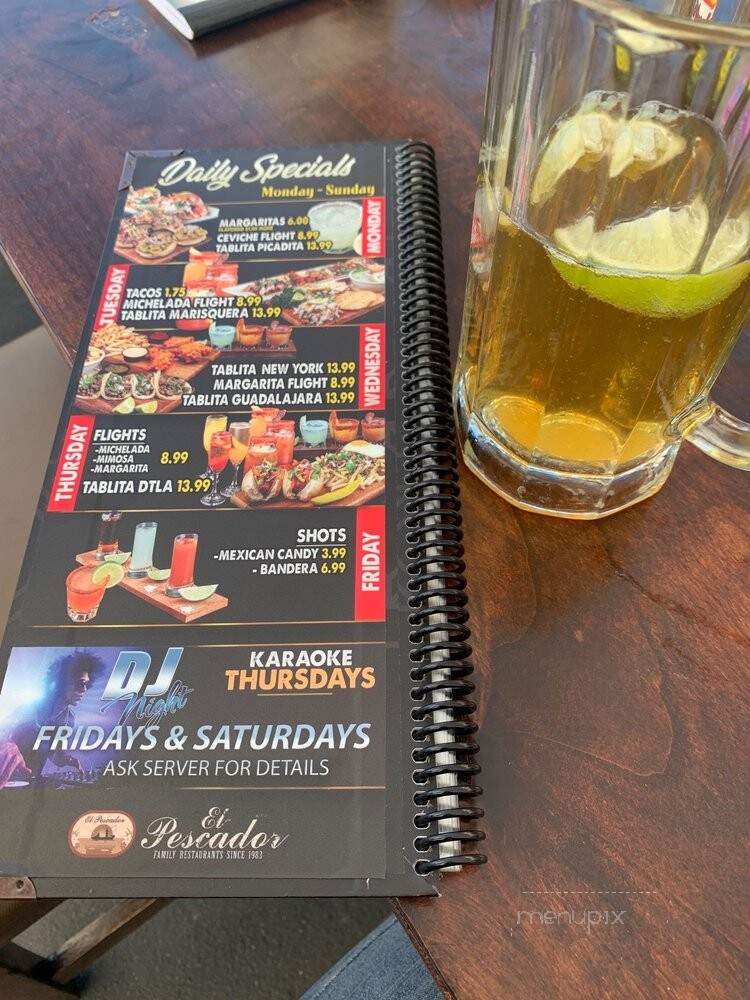 El Pescador Bar & Grill Montebello - Montebello, CA menu_pic