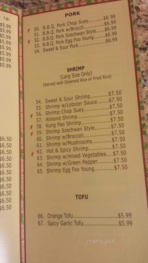 Mr You Express - Claremont, CA menu_pic