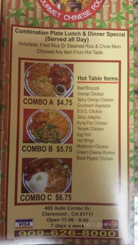 Mr You Express - Claremont, CA menu_pic