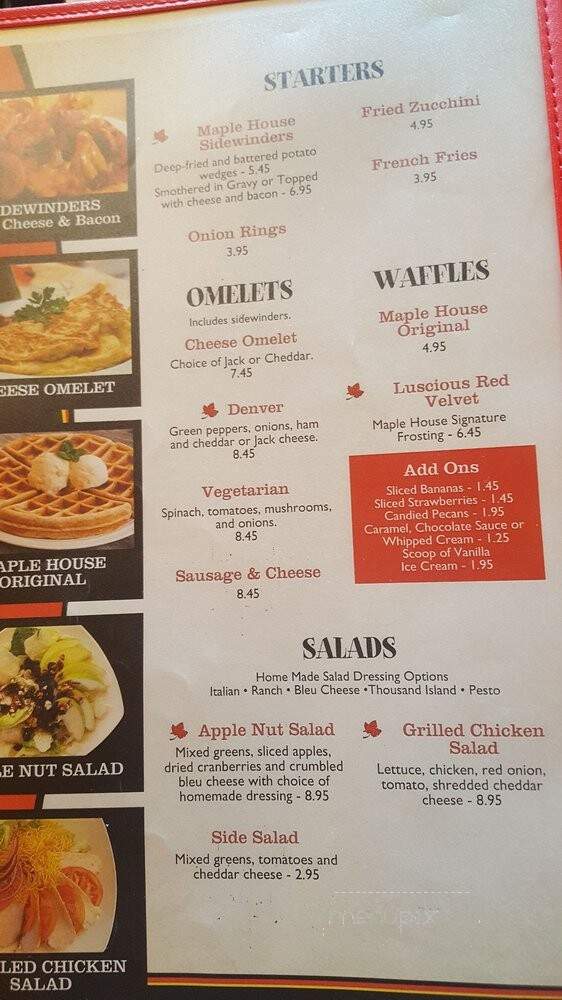 Maple House Chicken & Waffles - Ontario, CA menu_pic
