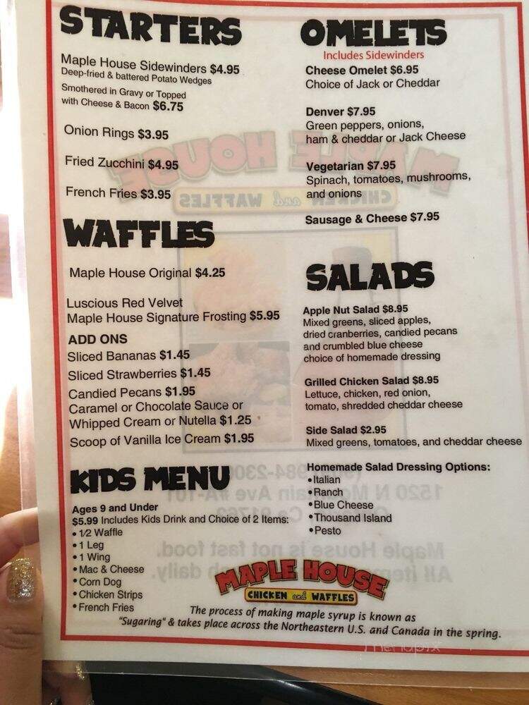 Maple House Chicken & Waffles - Ontario, CA menu_pic