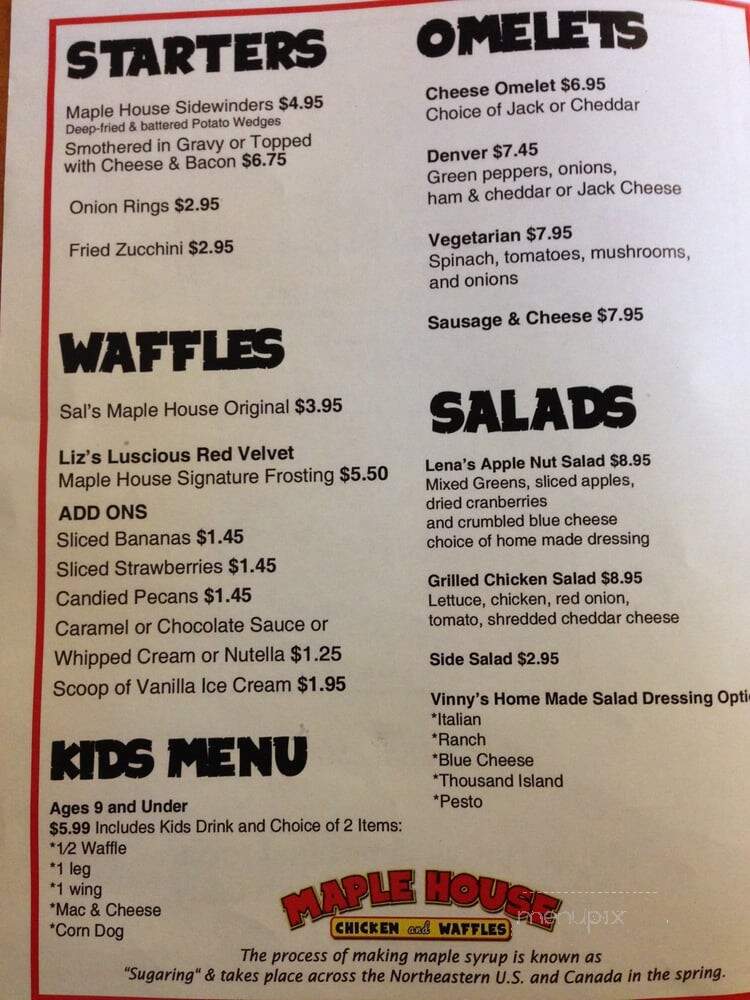 Maple House Chicken & Waffles - Ontario, CA menu_pic
