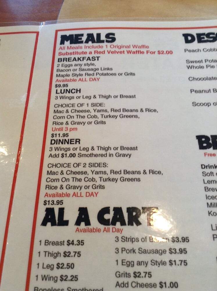 Maple House Chicken & Waffles - Ontario, CA menu_pic