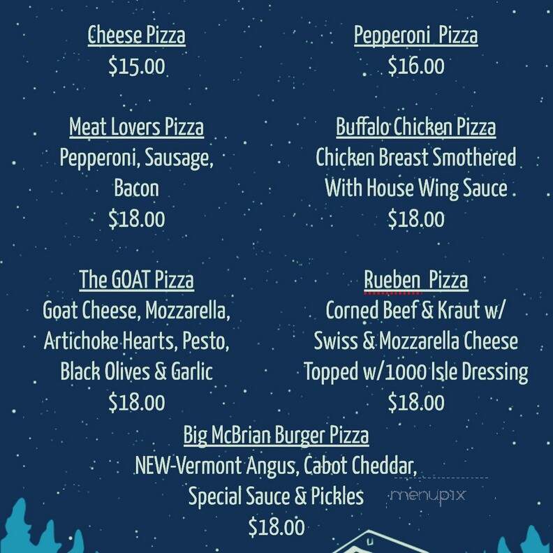Kingdom Brewing - Newport Center, VT menu_pic