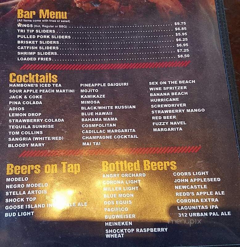 Hambone's Bar & Grill - Huntington Beach, CA menu_pic
