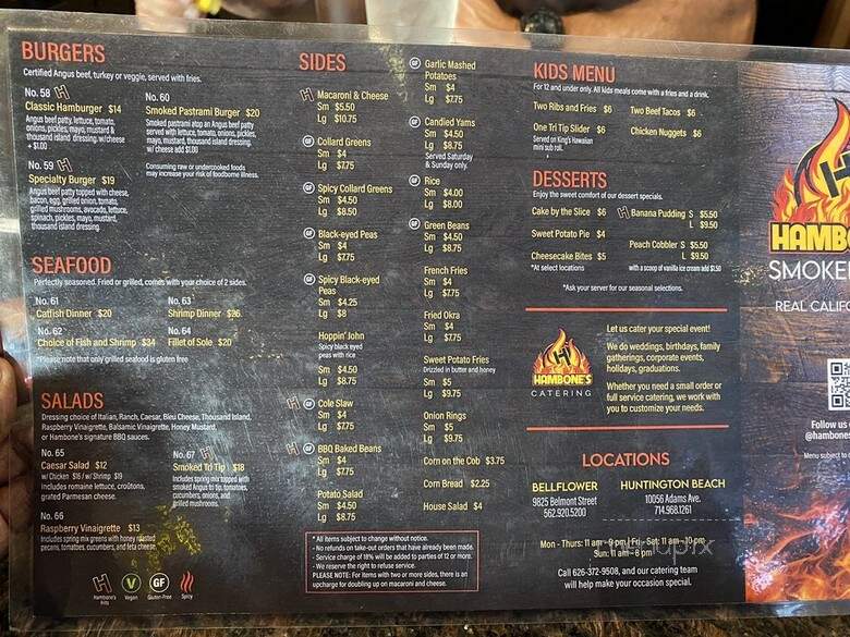 Hambone's Bar & Grill - Huntington Beach, CA menu_pic