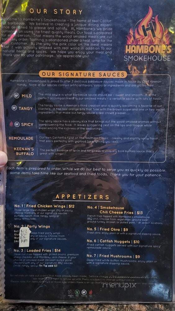 Hambone's Bar & Grill - Huntington Beach, CA menu_pic