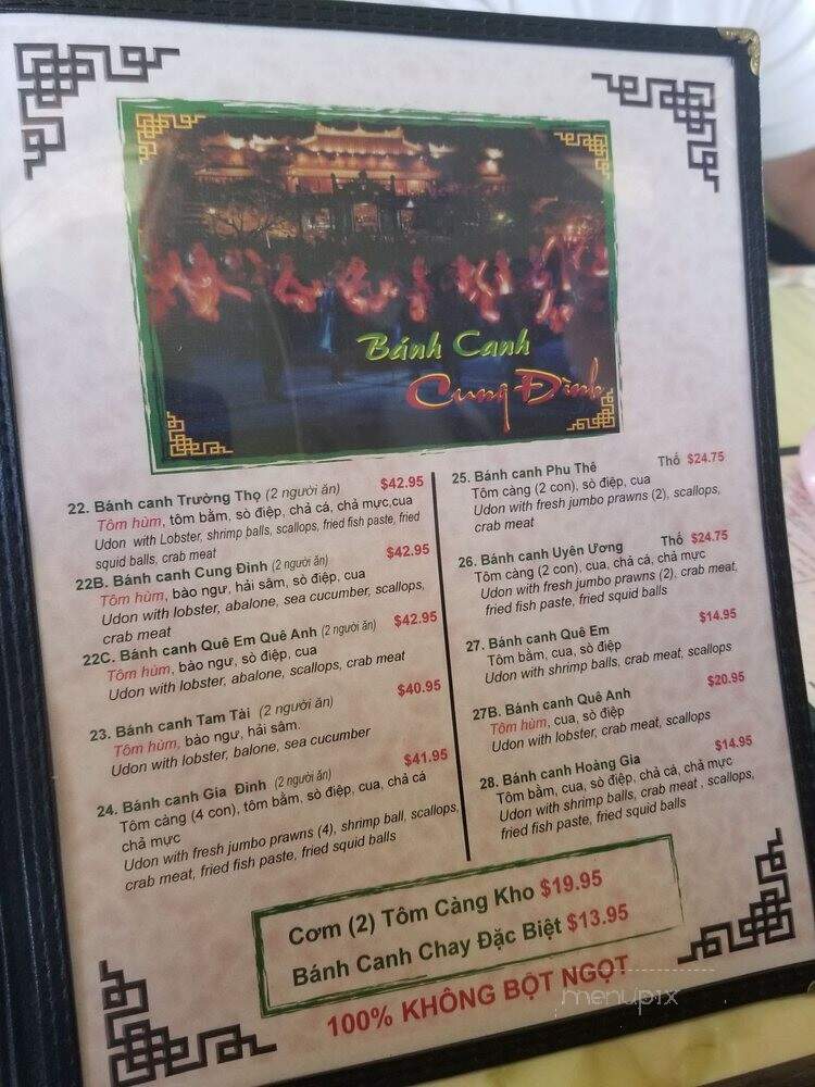 Banh Canh Que Em & Que Anh - Westminster, CA menu_pic