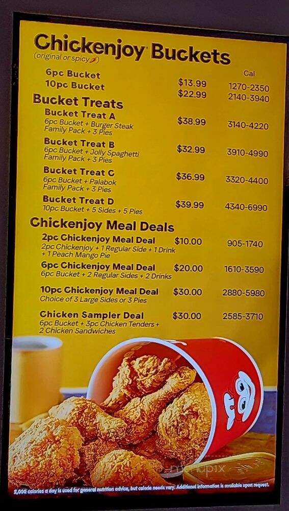 Jollibee - Anaheim, CA menu_pic