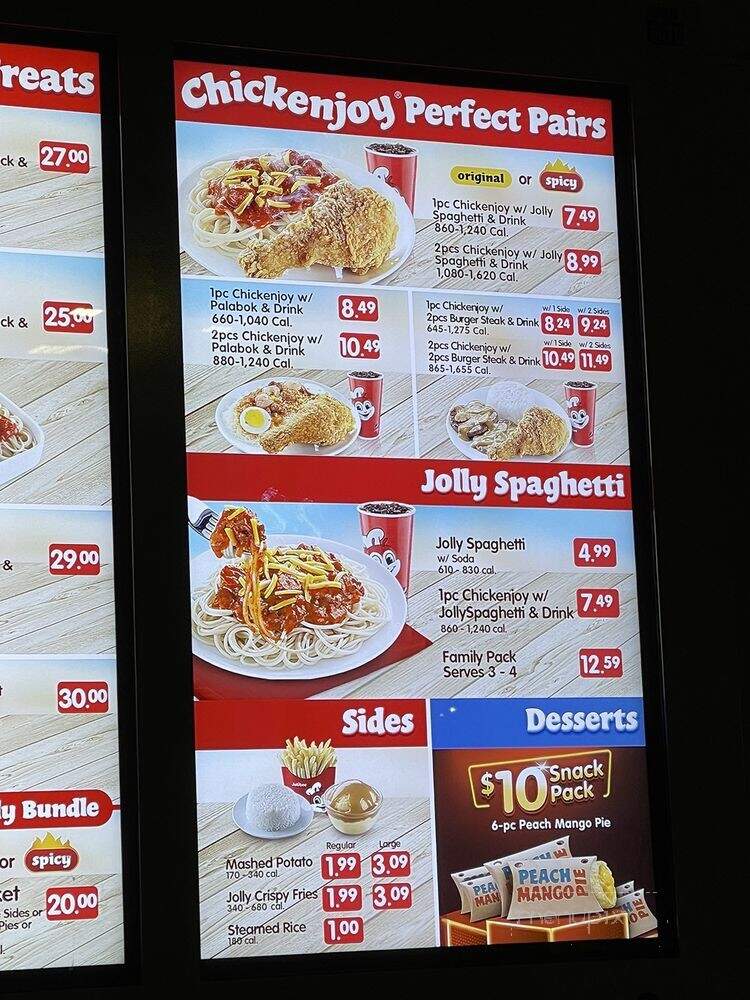 Jollibee - Anaheim, CA menu_pic