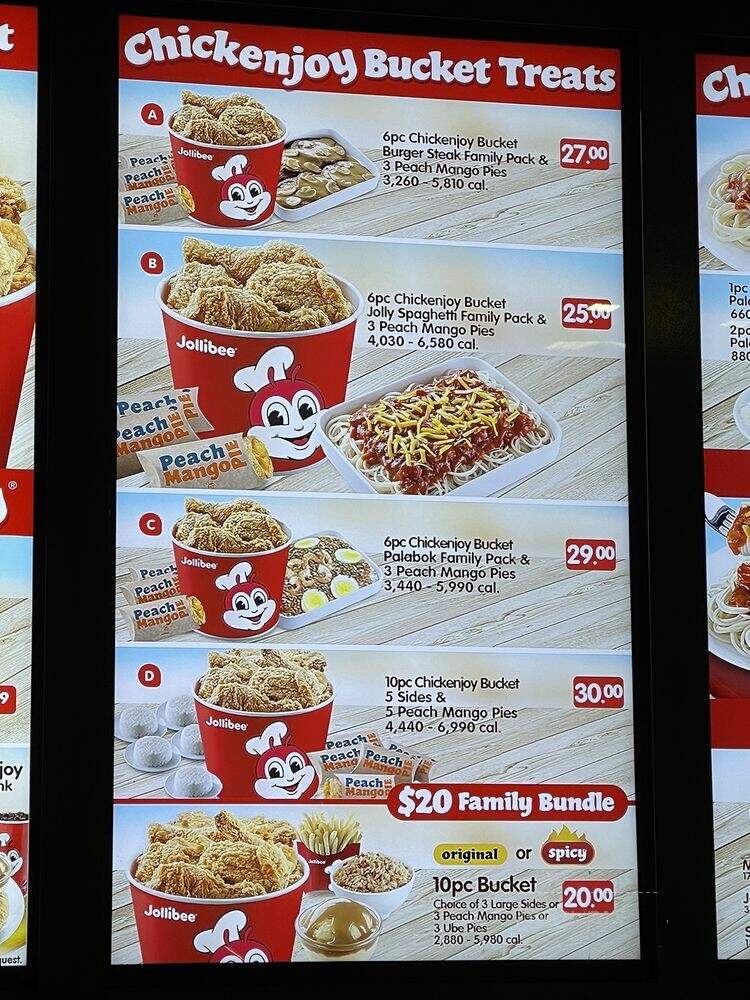 Jollibee - Anaheim, CA menu_pic