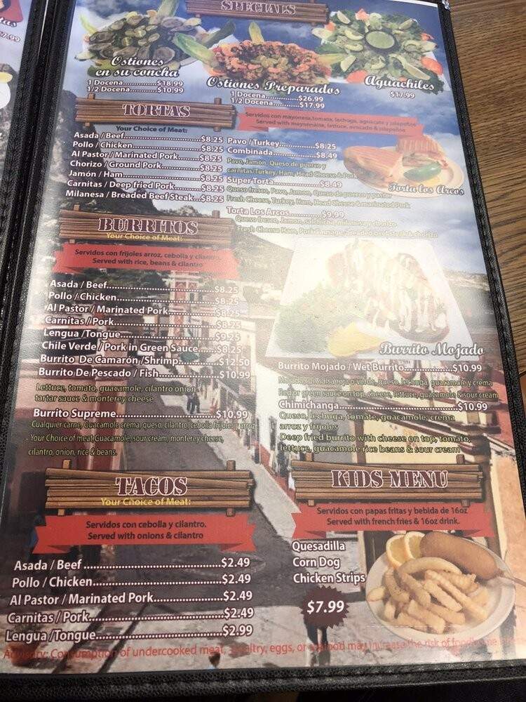 Los Arcos Mexican Restaurant - Port Hueneme, CA menu_pic