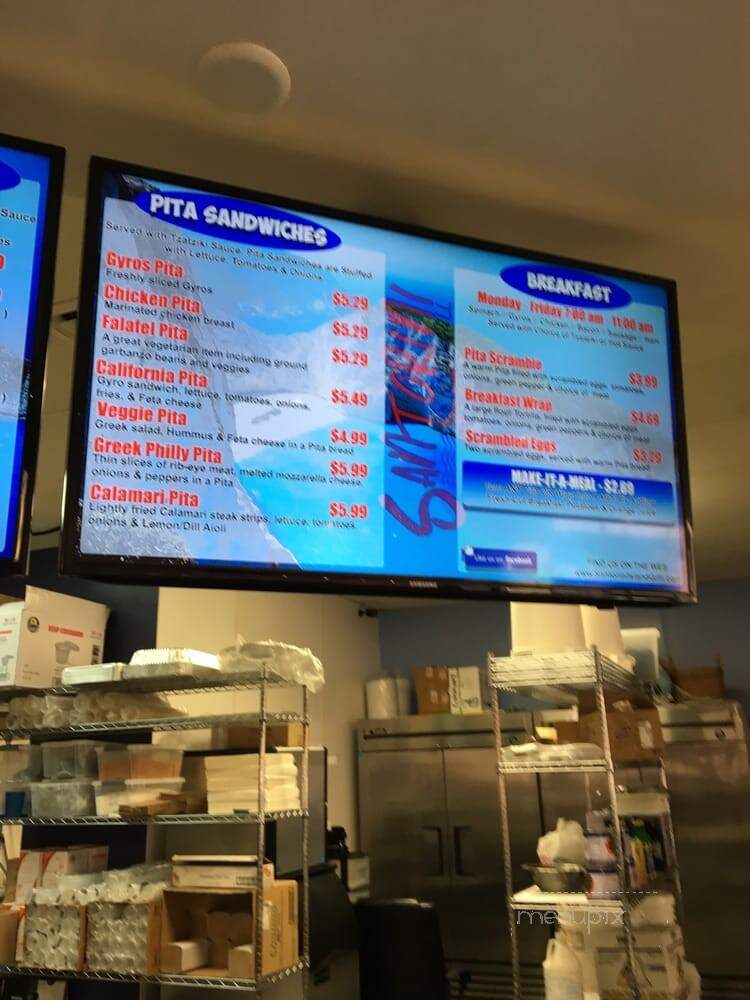 Santorini Greek Island Grill - Santa Barbara, CA menu_pic