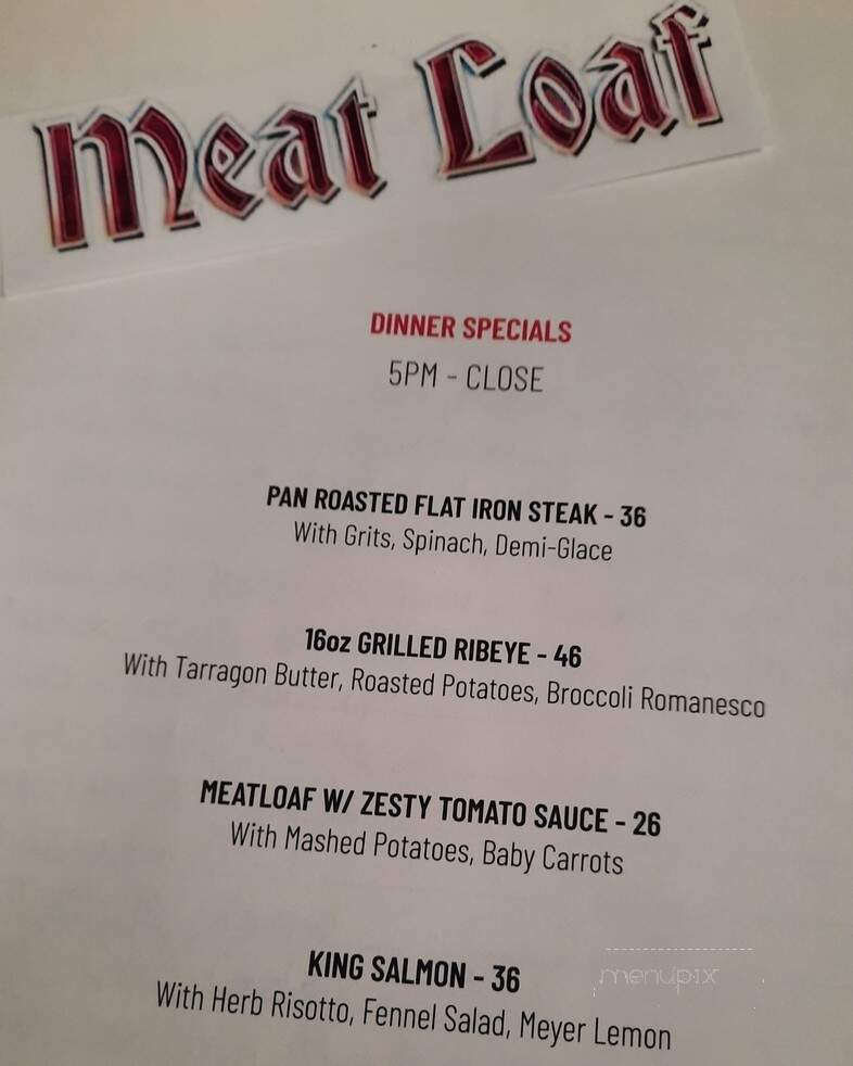 Encinal Yacht Club Dining Room - Alameda, CA menu_pic