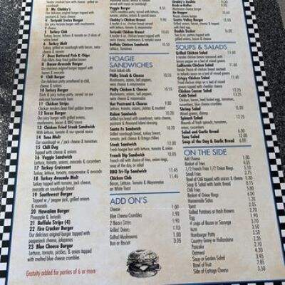 Chubby's Diner - Scotts Valley, CA menu_pic