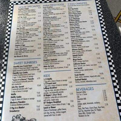Chubby's Diner - Scotts Valley, CA menu_pic