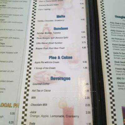 Chubby's Diner - Scotts Valley, CA menu_pic
